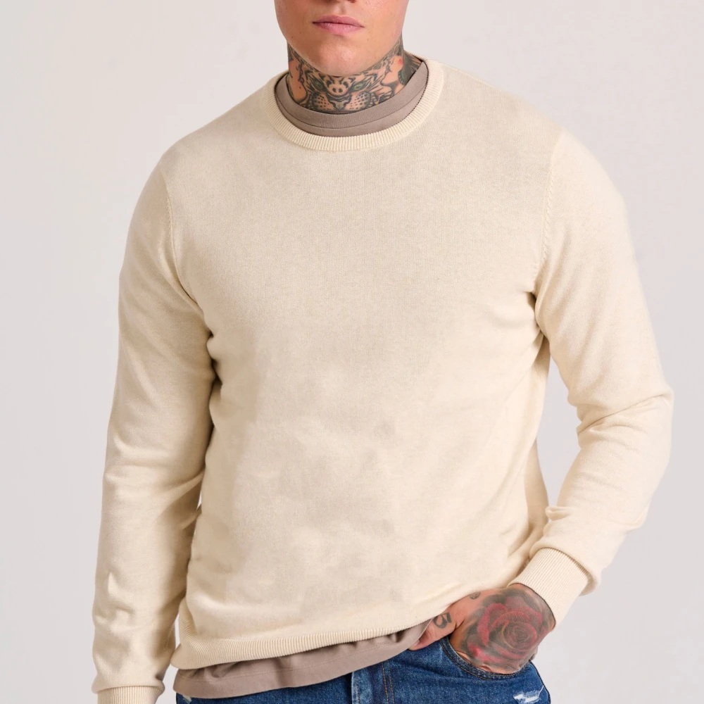 FUNKY BUDDHA Ανδρικό βαμβακερό πουλόβερ - The essentials
