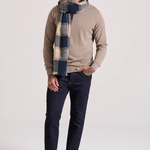 FUNKY BUDDHA Ανδρικό βαμβακερό πουλόβερ - The essentials