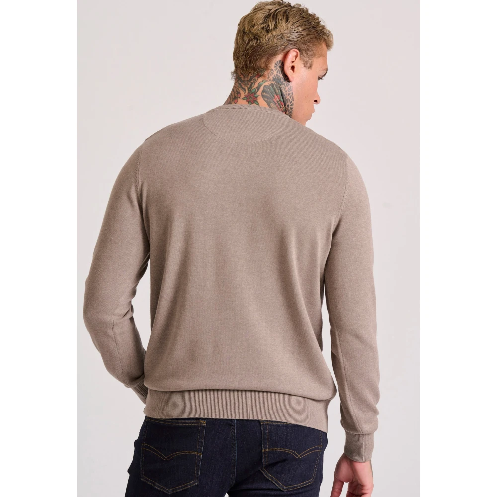 FUNKY BUDDHA Ανδρικό βαμβακερό πουλόβερ - The essentials