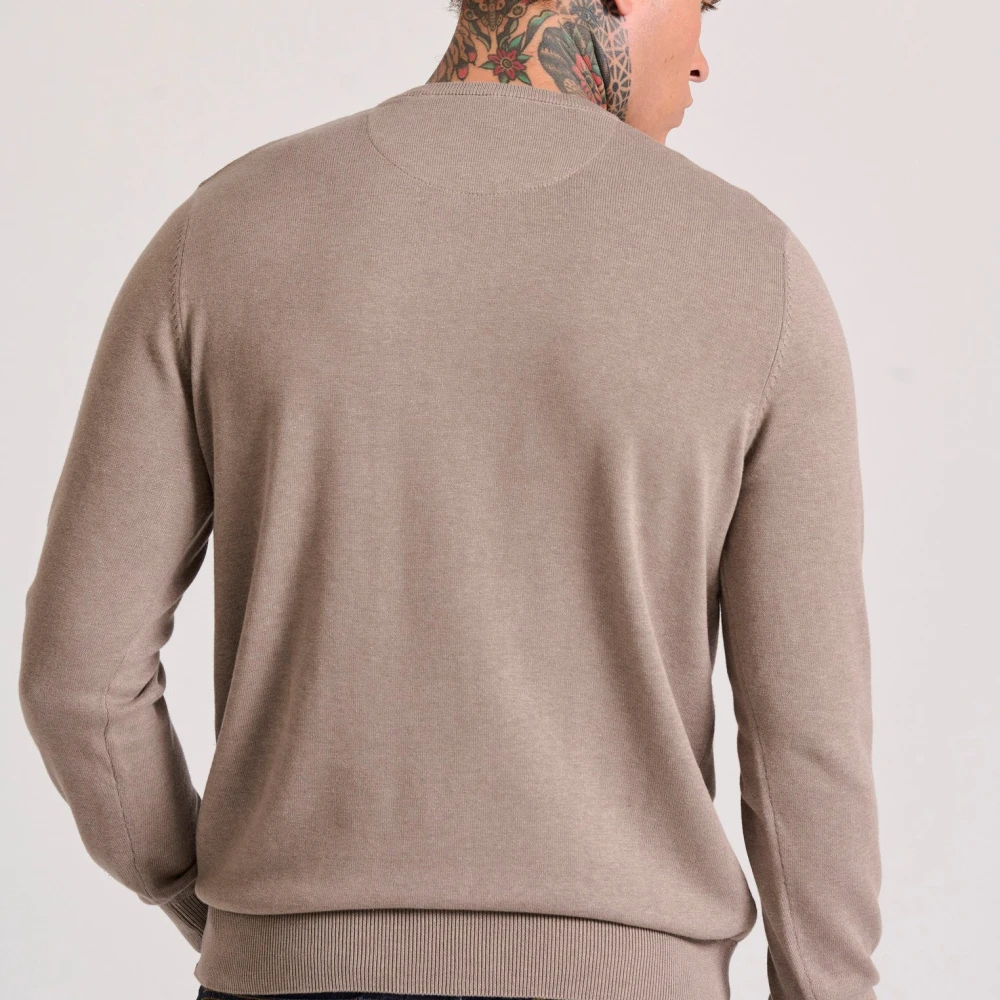 FUNKY BUDDHA Ανδρικό βαμβακερό πουλόβερ - The essentials