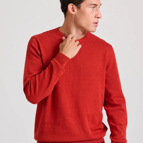 FUNKY BUDDHA Ανδρικό βαμβακερό πουλόβερ - The essentials