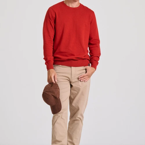 FUNKY BUDDHA Ανδρικό βαμβακερό πουλόβερ - The essentials