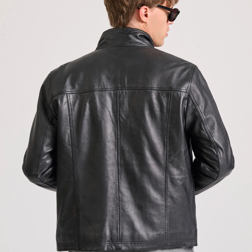 FUNKY BUDDHA Ανδρικό δερμάτινο jacket (Sheepskin)