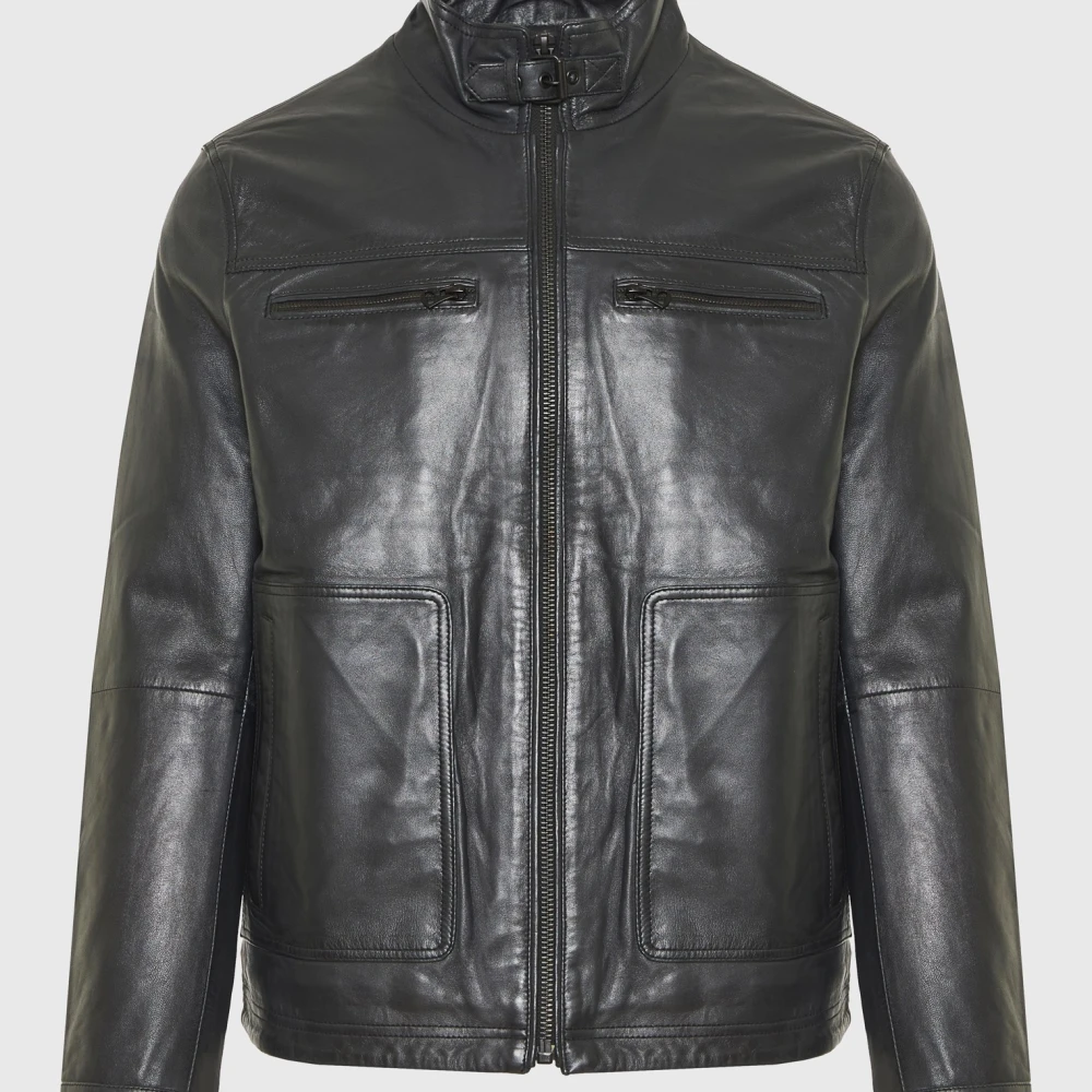 FUNKY BUDDHA Ανδρικό δερμάτινο jacket (Sheepskin)