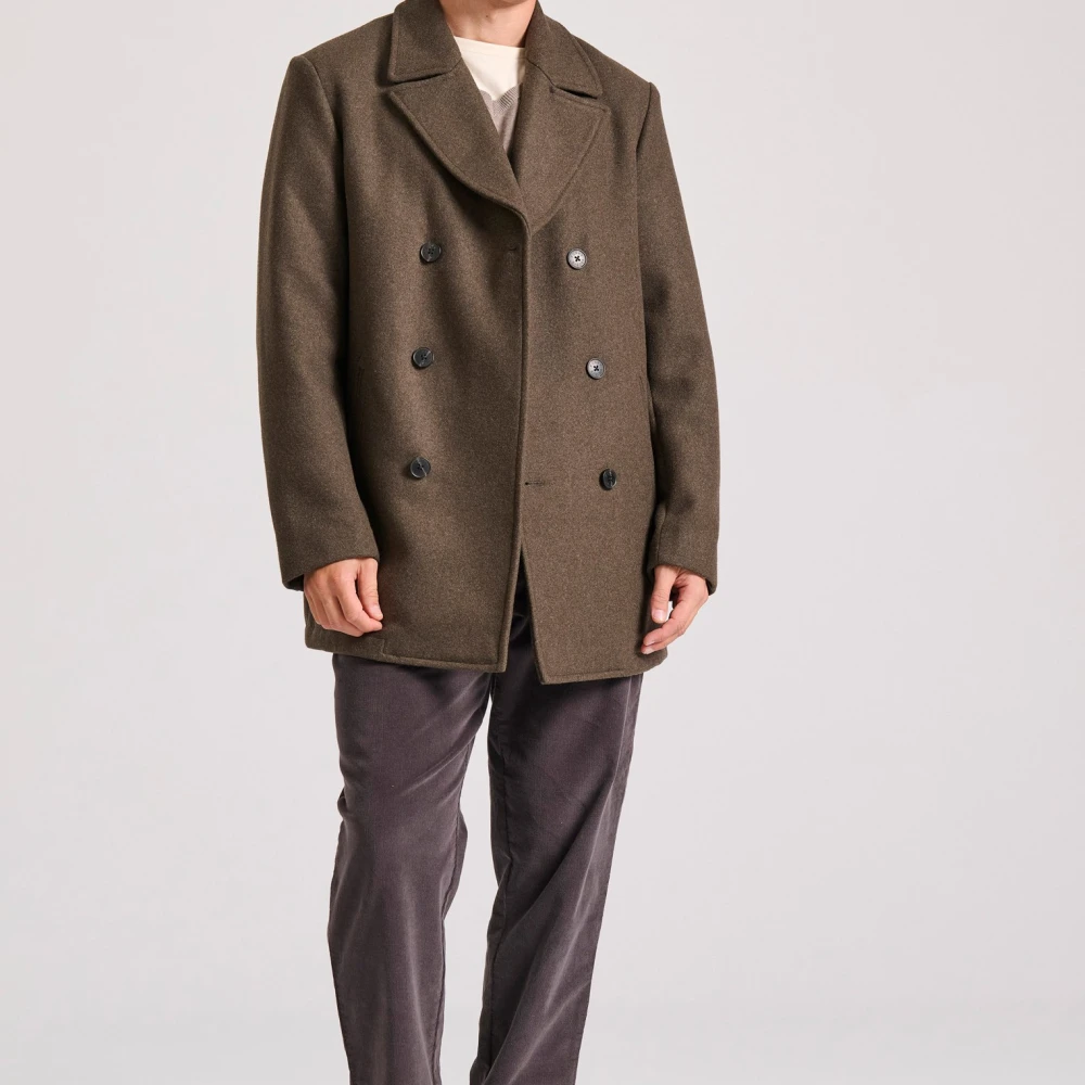 FUNKY BUDDHA Ανδρικό ημίπαλτο με μίξη από μαλλί