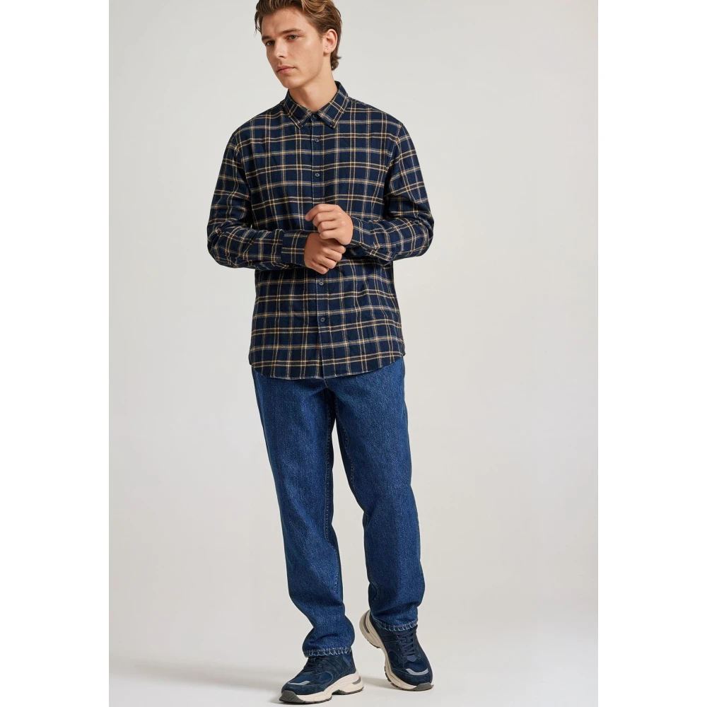 FUNKY BUDDHA Ανδρικό καρό flannel πουκάμισο