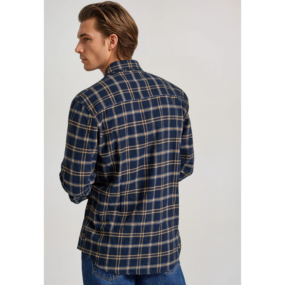 FUNKY BUDDHA Ανδρικό καρό flannel πουκάμισο