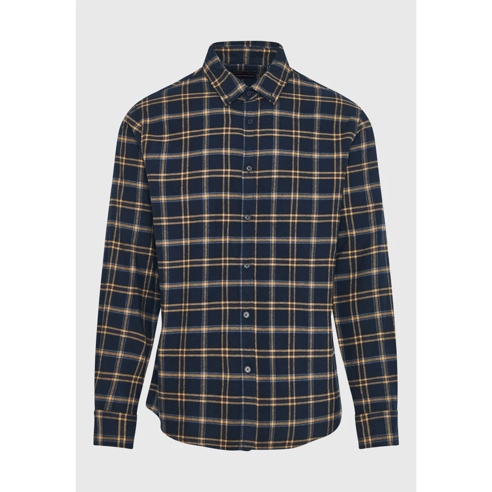 FUNKY BUDDHA Ανδρικό καρό flannel πουκάμισο