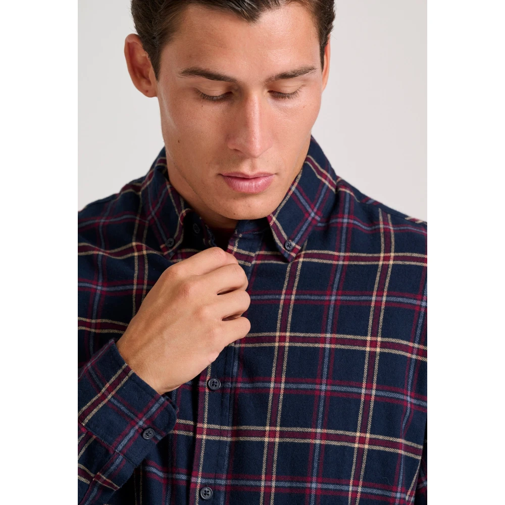 FUNKY BUDDHA Ανδρικό καρό flannel πουκάμισο