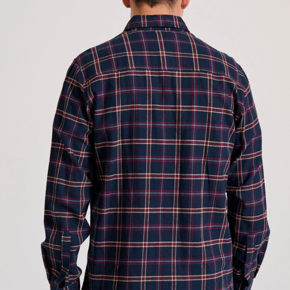 FUNKY BUDDHA Ανδρικό καρό flannel πουκάμισο