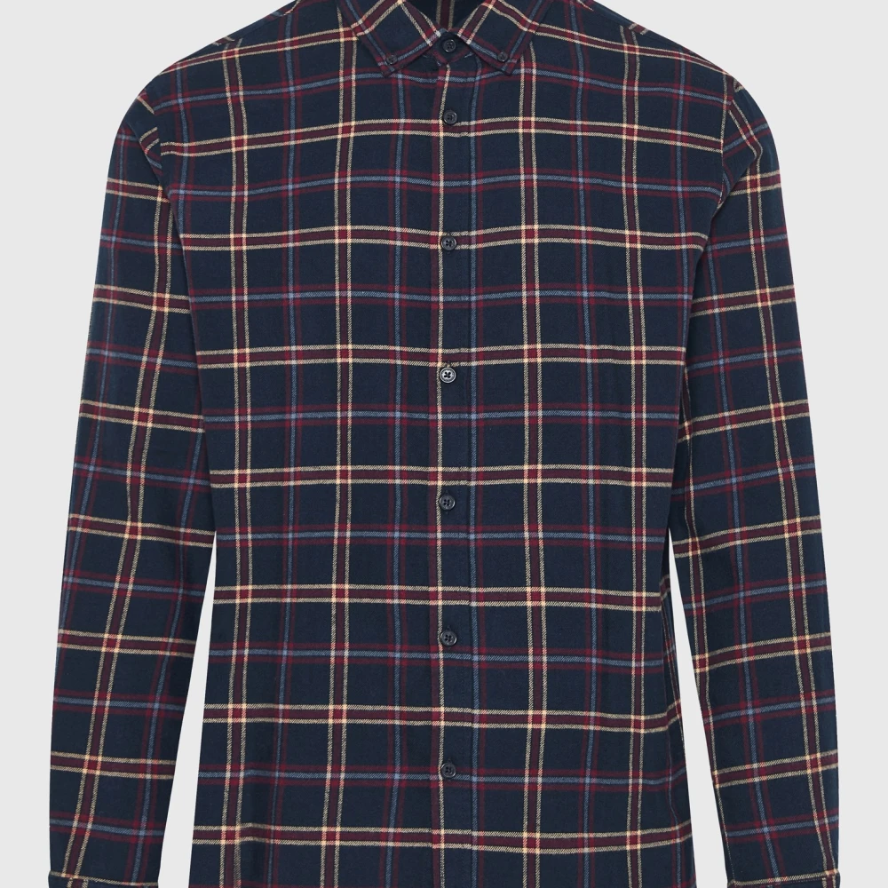 FUNKY BUDDHA Ανδρικό καρό flannel πουκάμισο