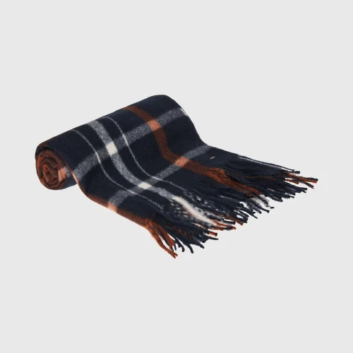 FUNKY BUDDHA Ανδρικό καρό κασκόλ