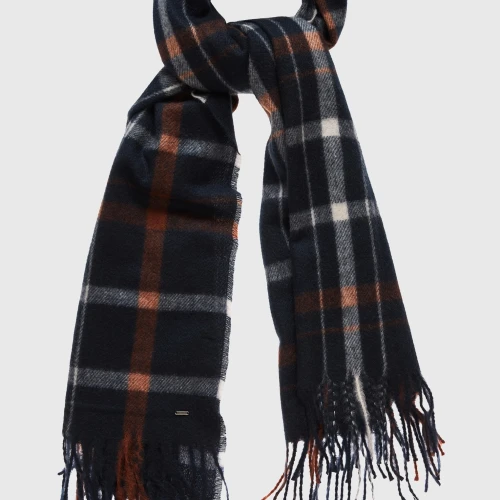 FUNKY BUDDHA Ανδρικό καρό κασκόλ