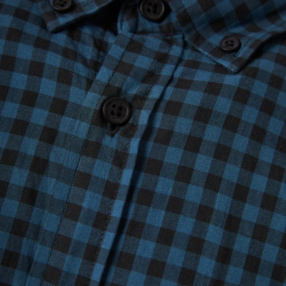 FUNKY BUDDHA Ανδρικό καρό πουκάμισο με τσέπη