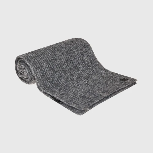 FUNKY BUDDHA Ανδρικό κασκόλ σε μελανζέ πλέξη