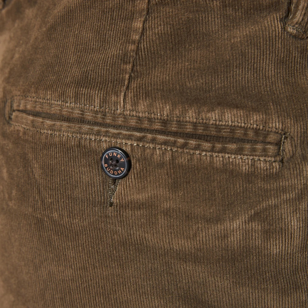 FUNKY BUDDHA Ανδρικό κοτλέ chino παντελόνι