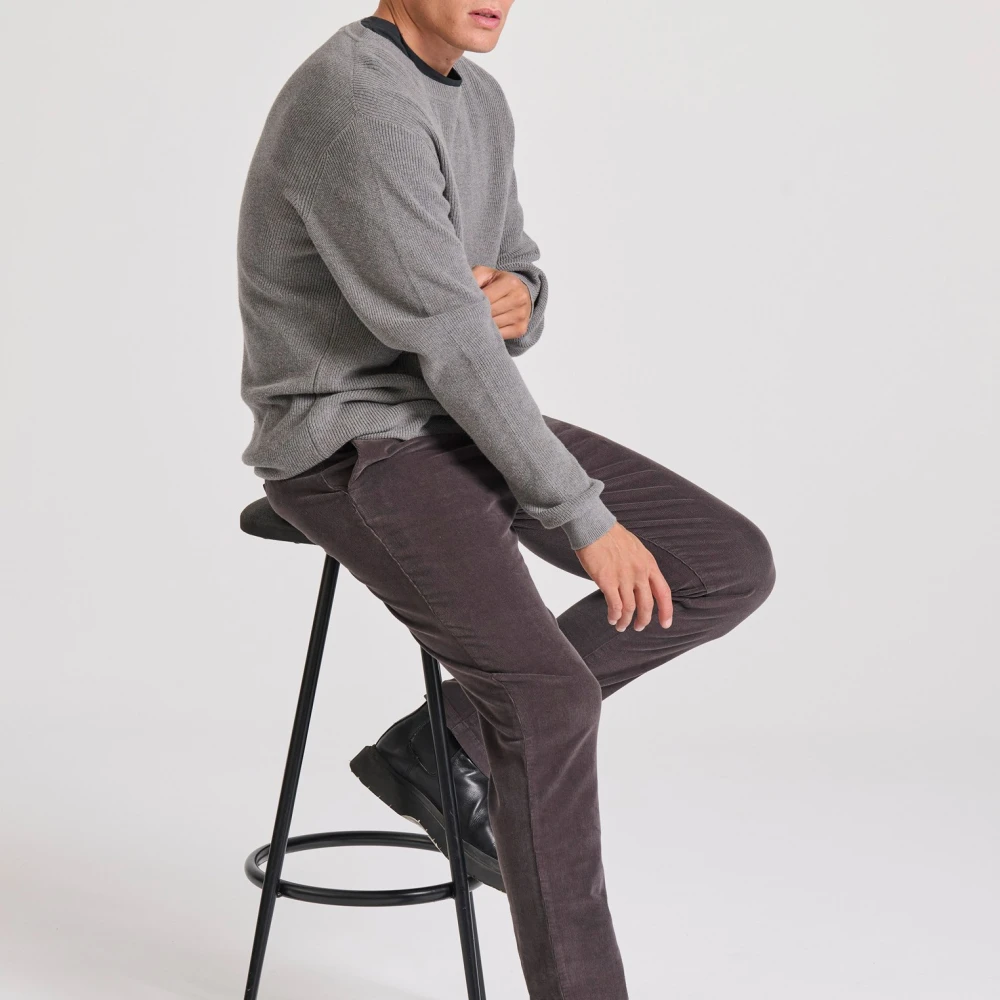 FUNKY BUDDHA Ανδρικό κοτλέ chino παντελόνι