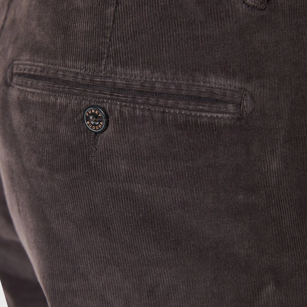 FUNKY BUDDHA Ανδρικό κοτλέ chino παντελόνι