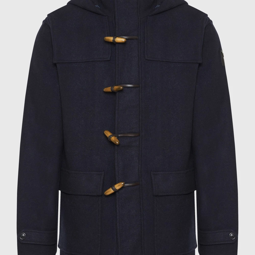 FUNKY BUDDHA Ανδρικό μοντγκόμερι wool blend ημίπαλτο