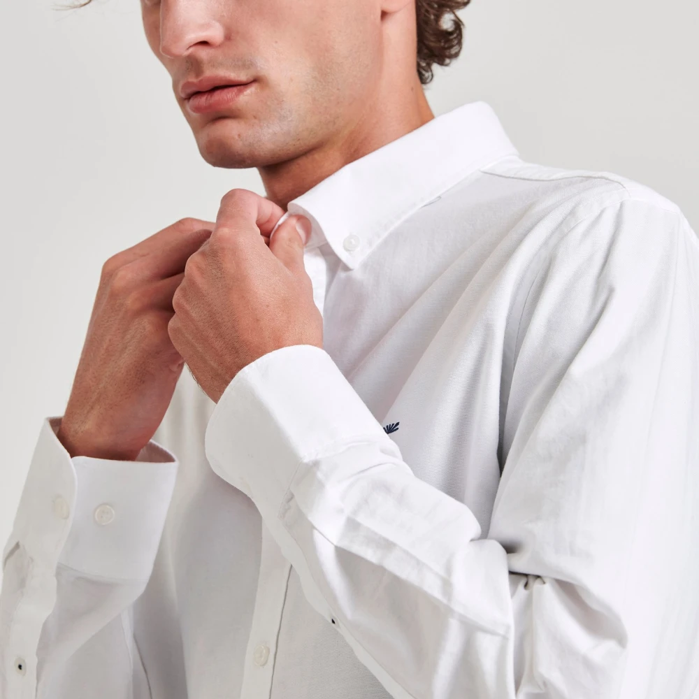 FUNKY BUDDHA Ανδρικό πουκάμισο με κεντημένο logo - The essentia