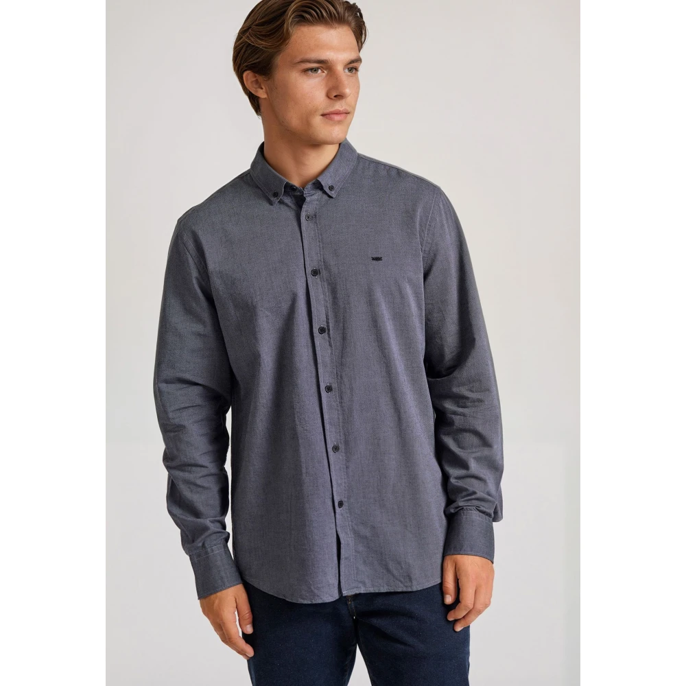 FUNKY BUDDHA Ανδρικό πουκάμισο με κεντημένο logo - The essentia