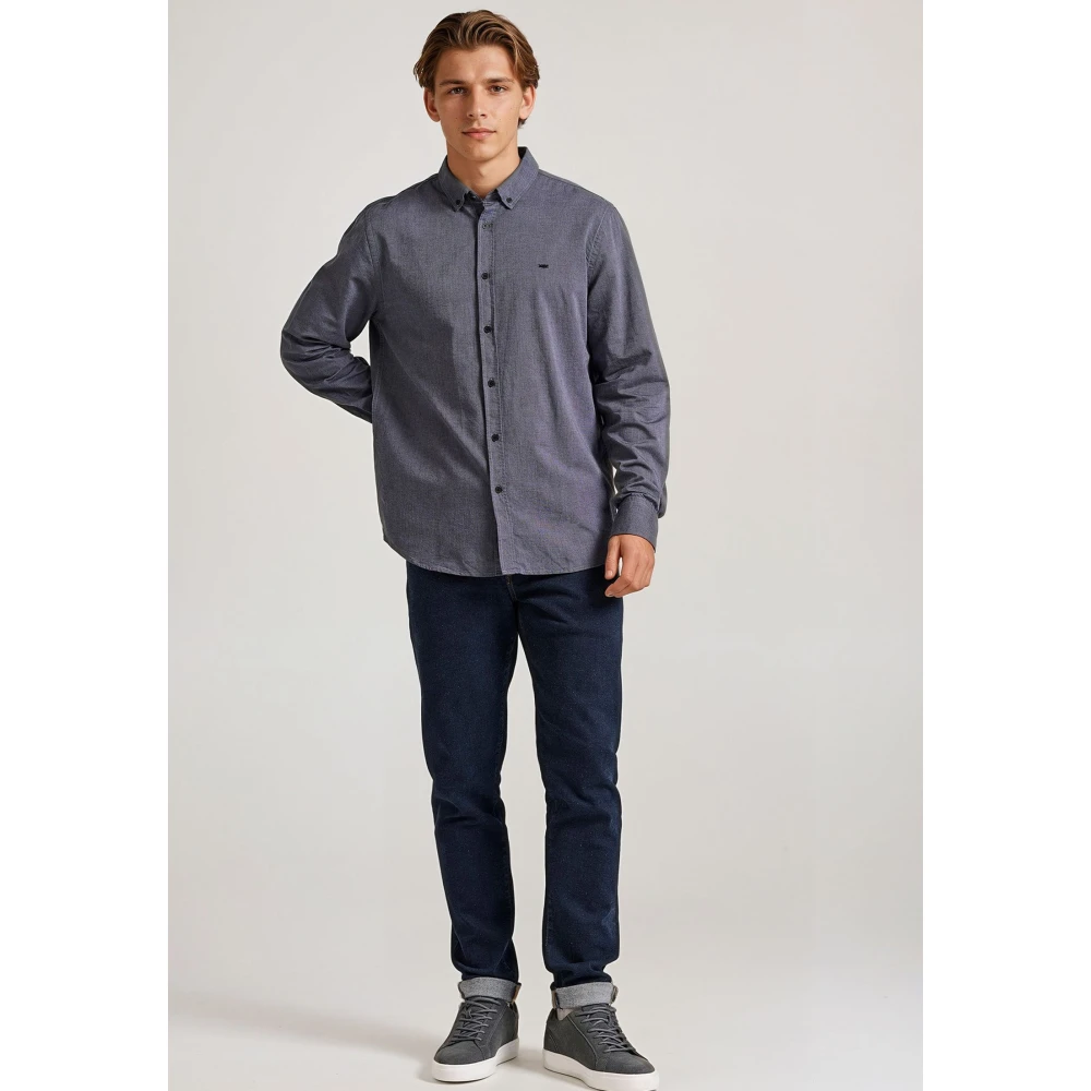 FUNKY BUDDHA Ανδρικό πουκάμισο με κεντημένο logo - The essentia