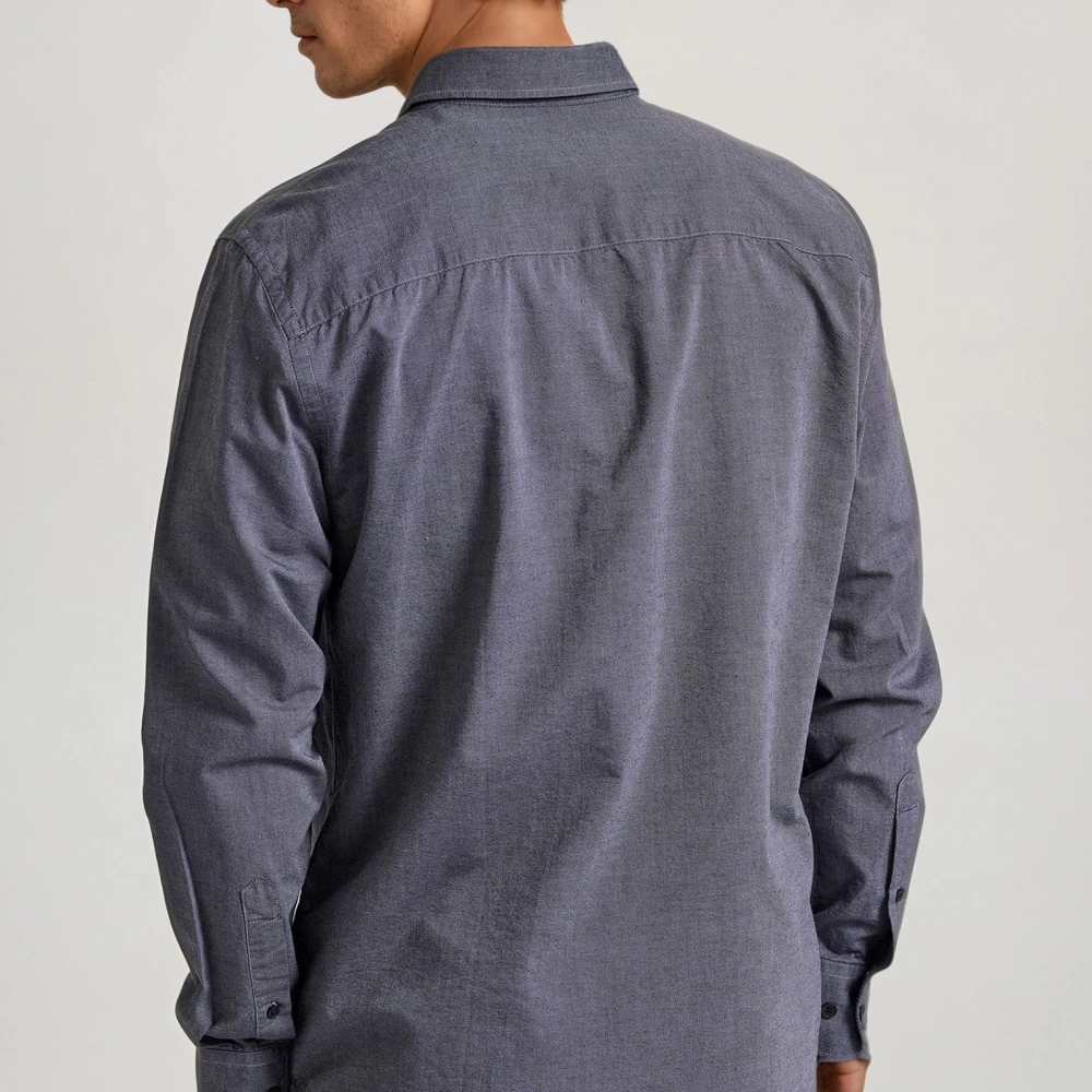 FUNKY BUDDHA Ανδρικό πουκάμισο με κεντημένο logo - The essentia