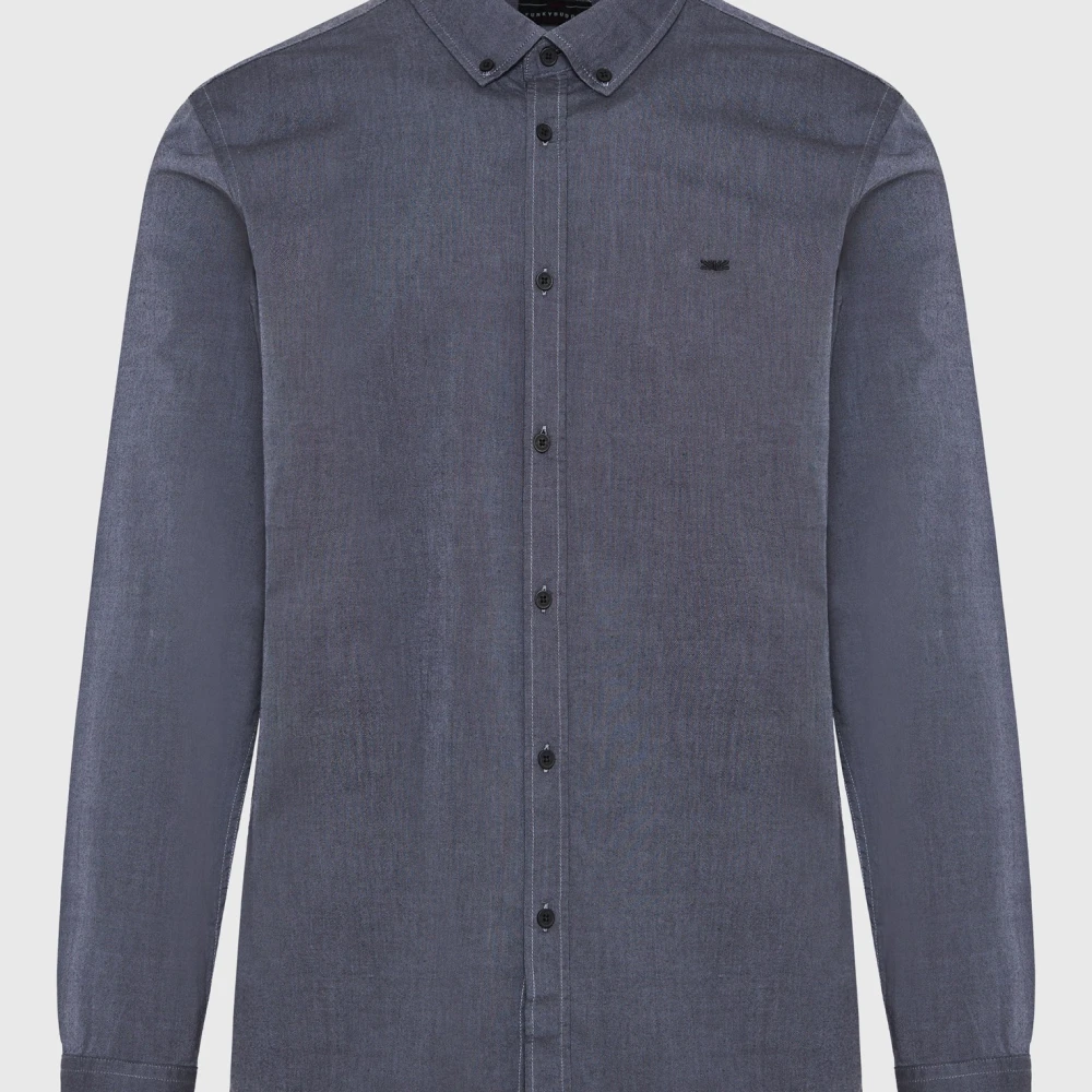 FUNKY BUDDHA Ανδρικό πουκάμισο με κεντημένο logo - The essentia