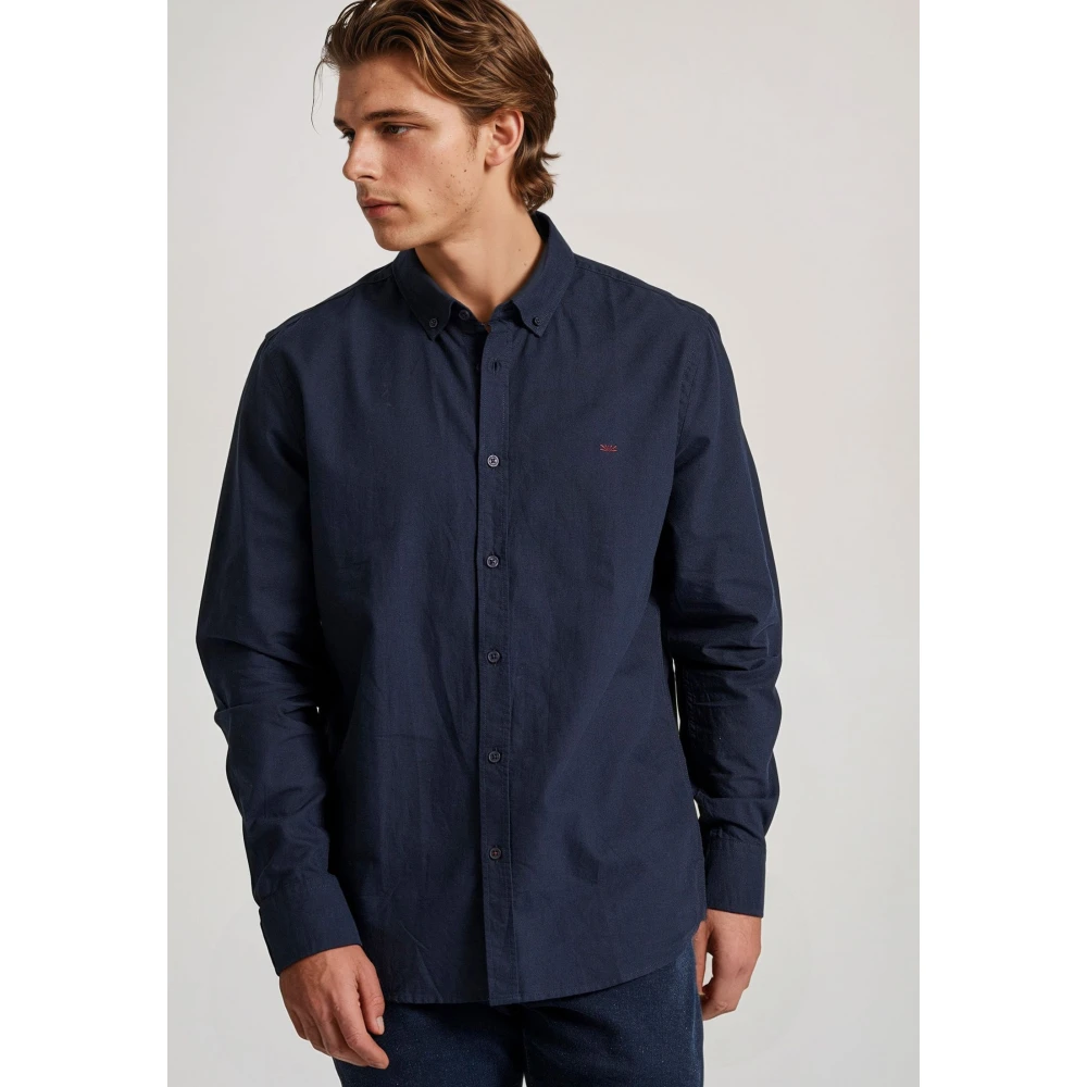 FUNKY BUDDHA Ανδρικό πουκάμισο με κεντημένο logo - The essentia