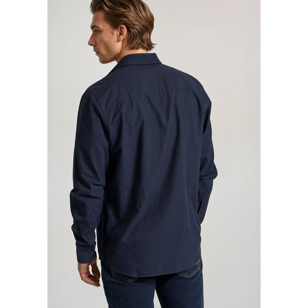 FUNKY BUDDHA Ανδρικό πουκάμισο με κεντημένο logo - The essentia