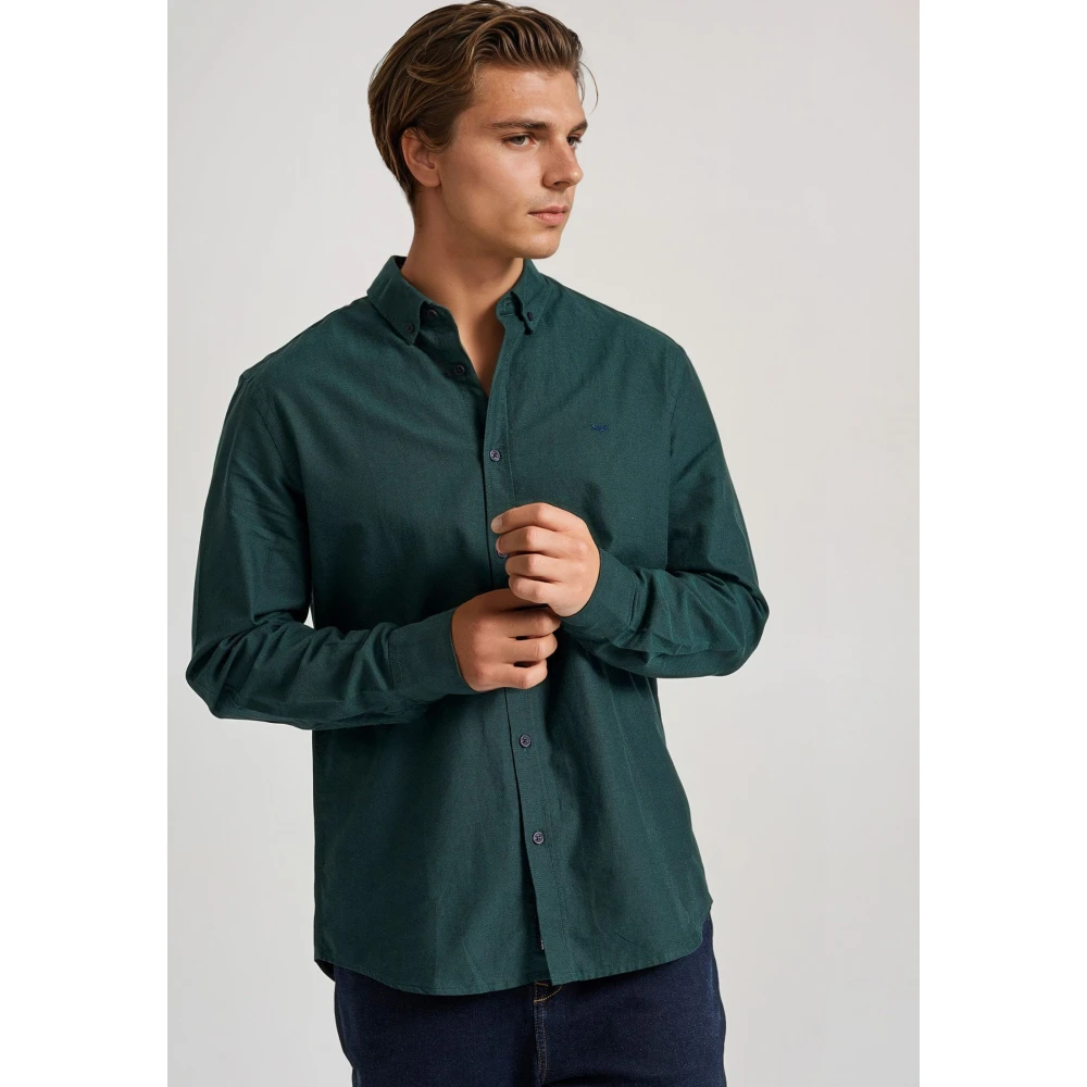 FUNKY BUDDHA Ανδρικό πουκάμισο με κεντημένο logo - The essentia