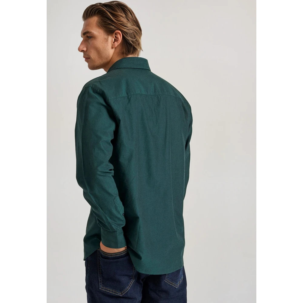 FUNKY BUDDHA Ανδρικό πουκάμισο με κεντημένο logo - The essentia