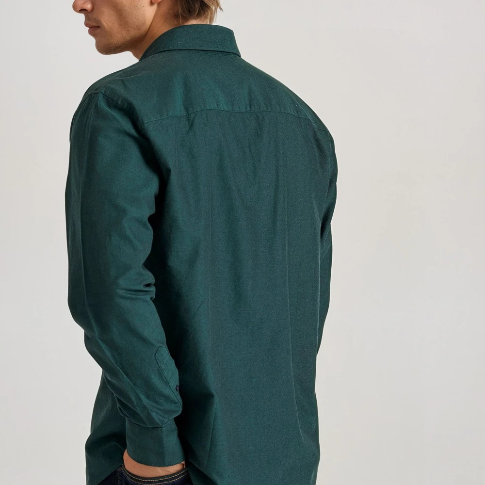 FUNKY BUDDHA Ανδρικό πουκάμισο με κεντημένο logo - The essentia