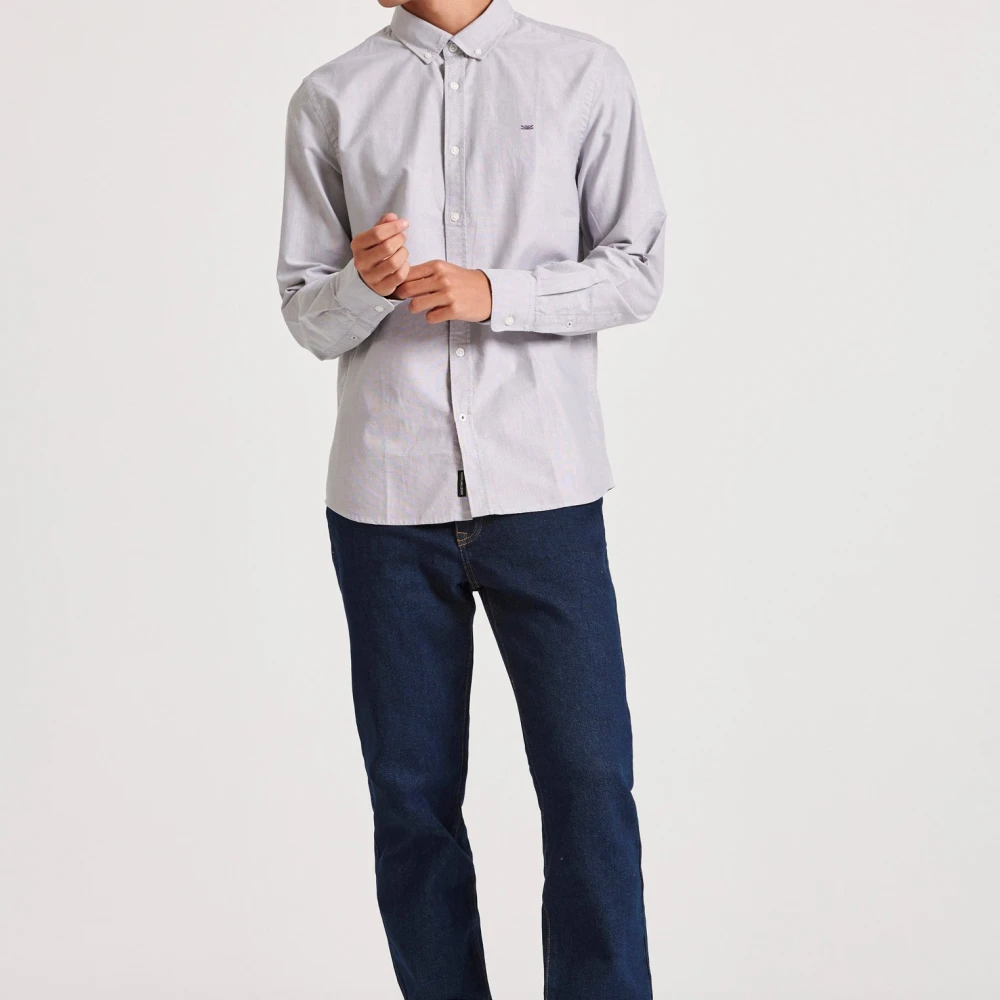 FUNKY BUDDHA Ανδρικό πουκάμισο με κεντημένο logo - The essentia