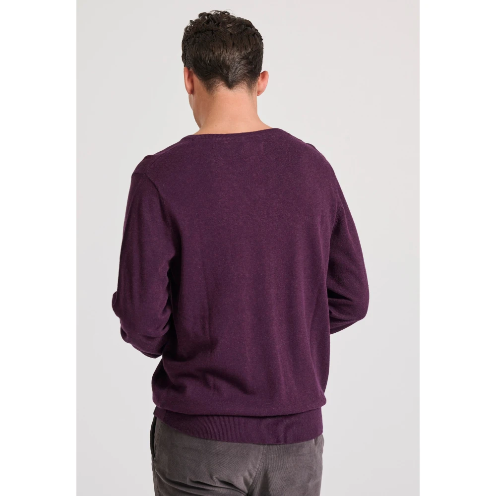 FUNKY BUDDHA Ανδρικό πουλόβερ με V λαιμόκοψη - The essentials