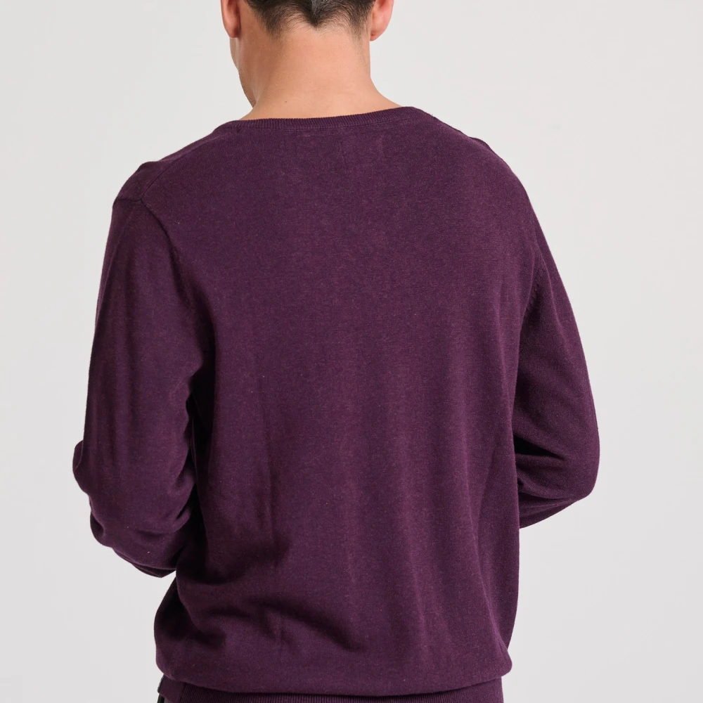 FUNKY BUDDHA Ανδρικό πουλόβερ με V λαιμόκοψη - The essentials