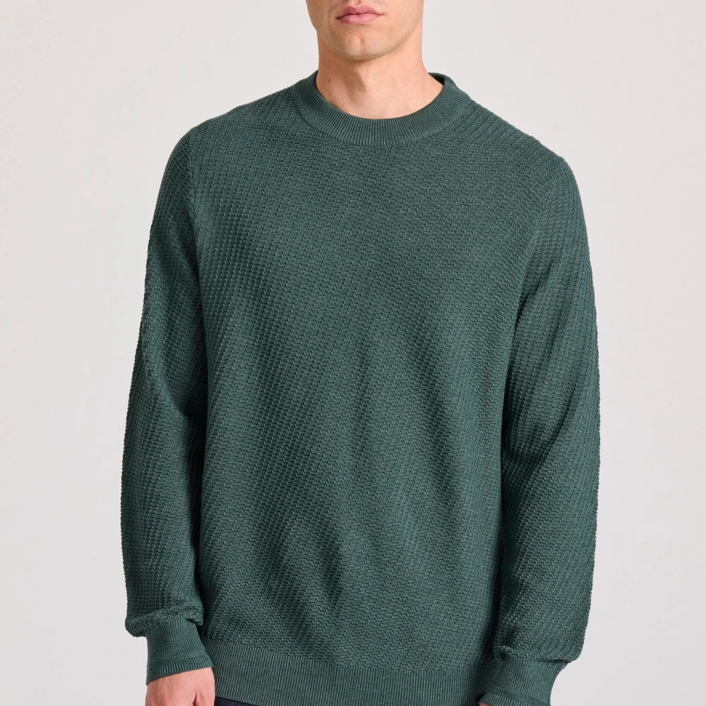 FUNKY BUDDHA Ανδρικό πουλόβερ με ανάγλυφη υφή