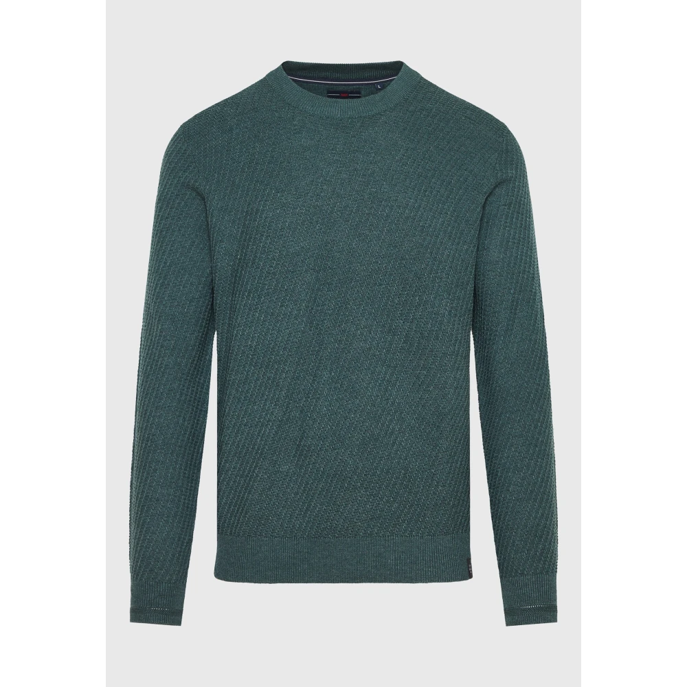 FUNKY BUDDHA Ανδρικό πουλόβερ με ανάγλυφη υφή