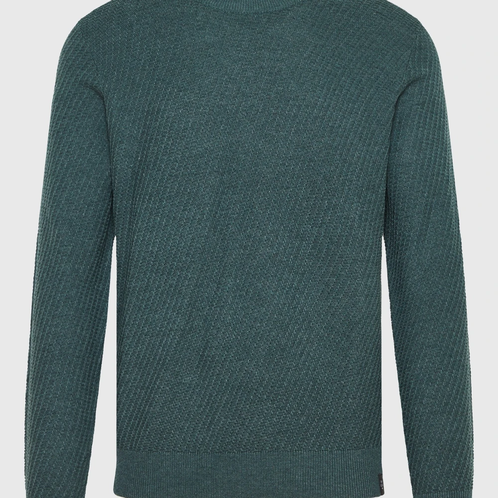 FUNKY BUDDHA Ανδρικό πουλόβερ με ανάγλυφη υφή