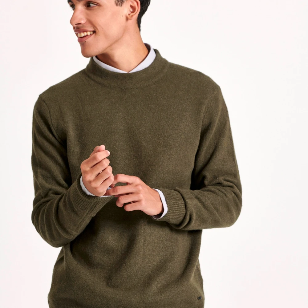 FUNKY BUDDHA Ανδρικό πουλόβερ με στρογγυλή λαιμόκοψη