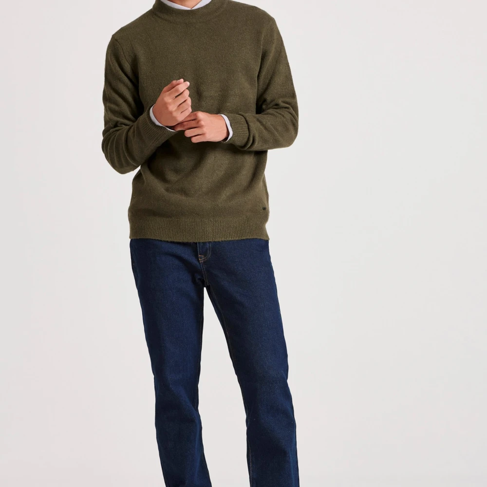 FUNKY BUDDHA Ανδρικό πουλόβερ με στρογγυλή λαιμόκοψη