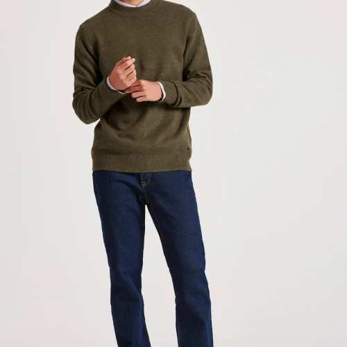 FUNKY BUDDHA Ανδρικό πουλόβερ με στρογγυλή λαιμόκοψη