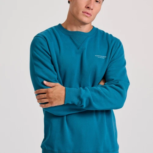 FUNKY BUDDHA Ανδρικό φούτερ με τυπωμένο logo - The essentials