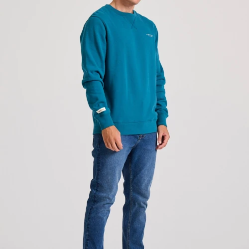 FUNKY BUDDHA Ανδρικό φούτερ με τυπωμένο logo - The essentials