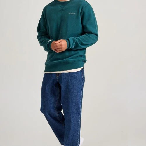 FUNKY BUDDHA Ανδρικό φούτερ με τυπωμένο logo - The essentials