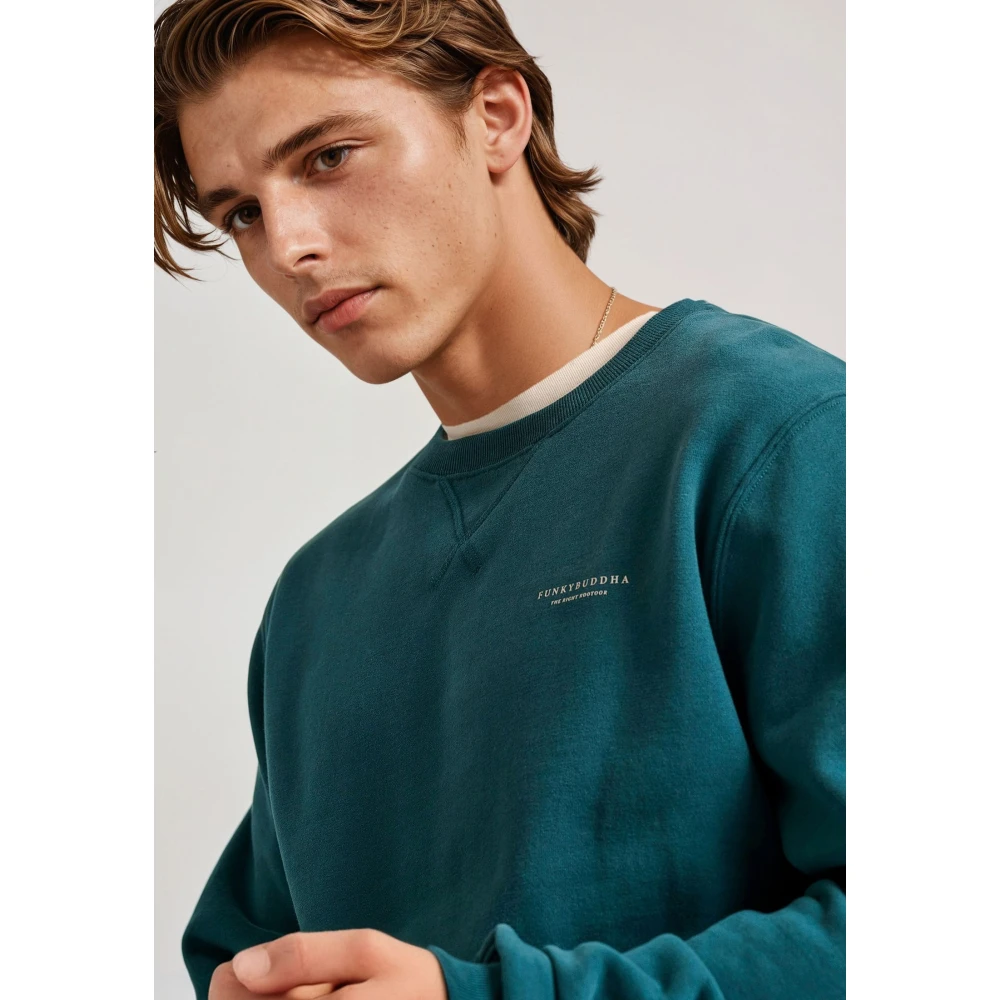 FUNKY BUDDHA Ανδρικό φούτερ με τυπωμένο logo - The essentials