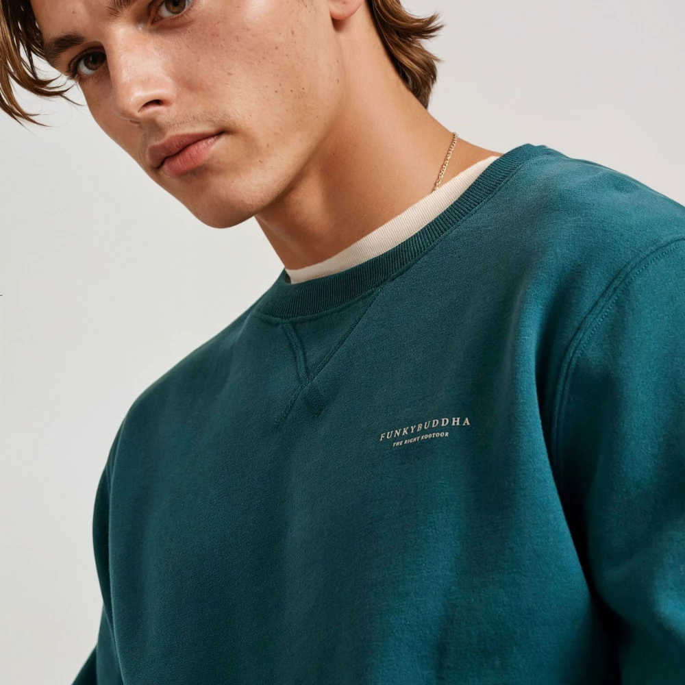 FUNKY BUDDHA Ανδρικό φούτερ με τυπωμένο logo - The essentials