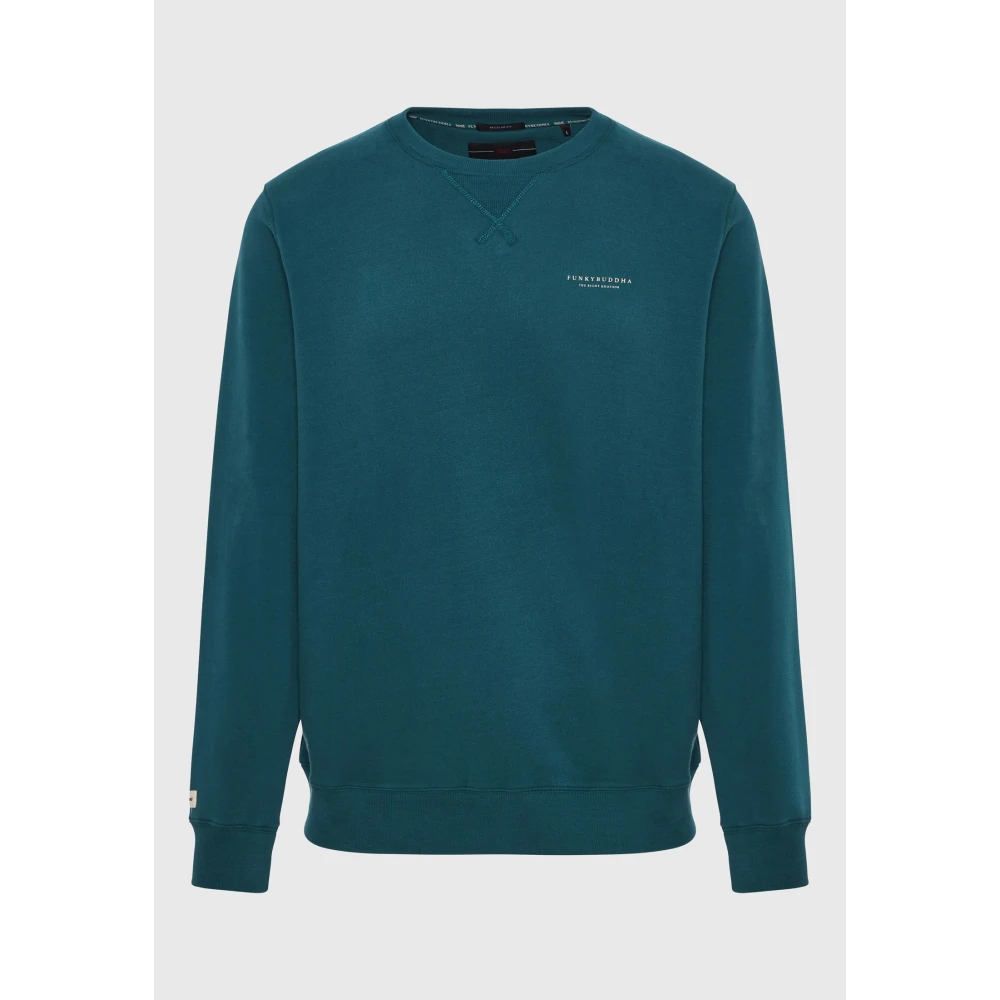 FUNKY BUDDHA Ανδρικό φούτερ με τυπωμένο logo - The essentials