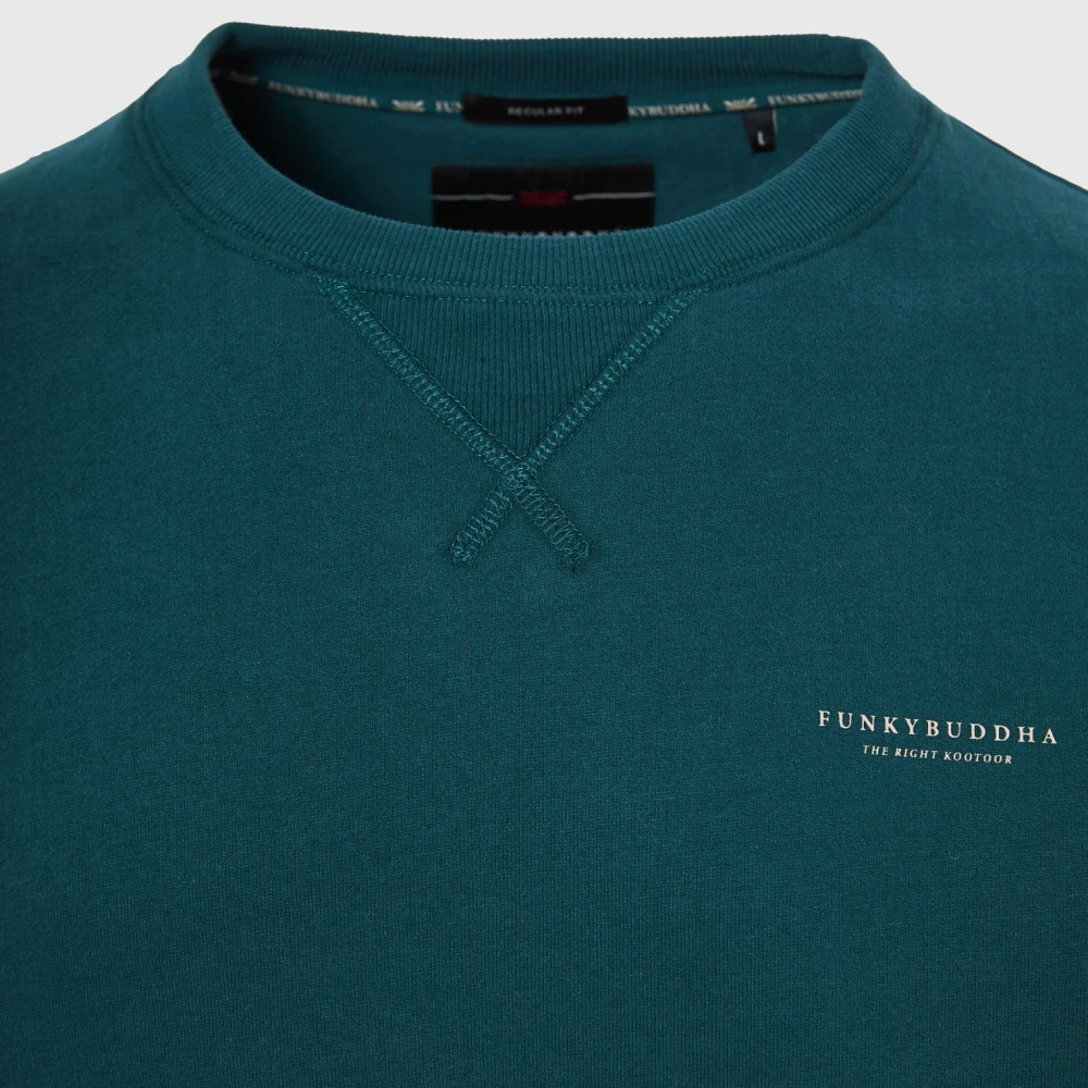 FUNKY BUDDHA Ανδρικό φούτερ με τυπωμένο logo - The essentials