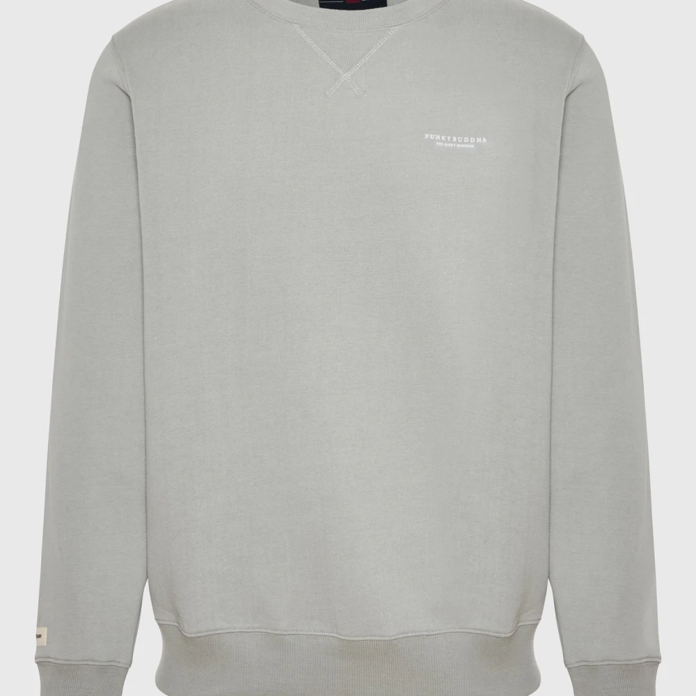 FUNKY BUDDHA Ανδρικό φούτερ με τυπωμένο logo - The essentials
